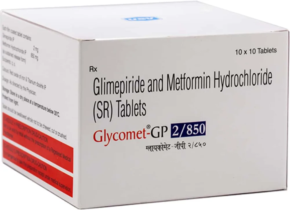 Glycomet Gp 2/850mg Strip Of 10 Tablets