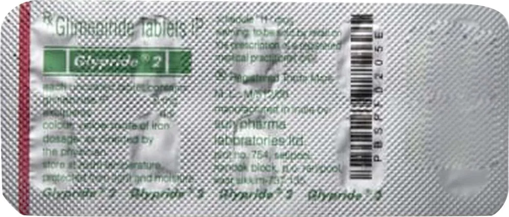 Glypride 2mg Strip Of 10 Tablets