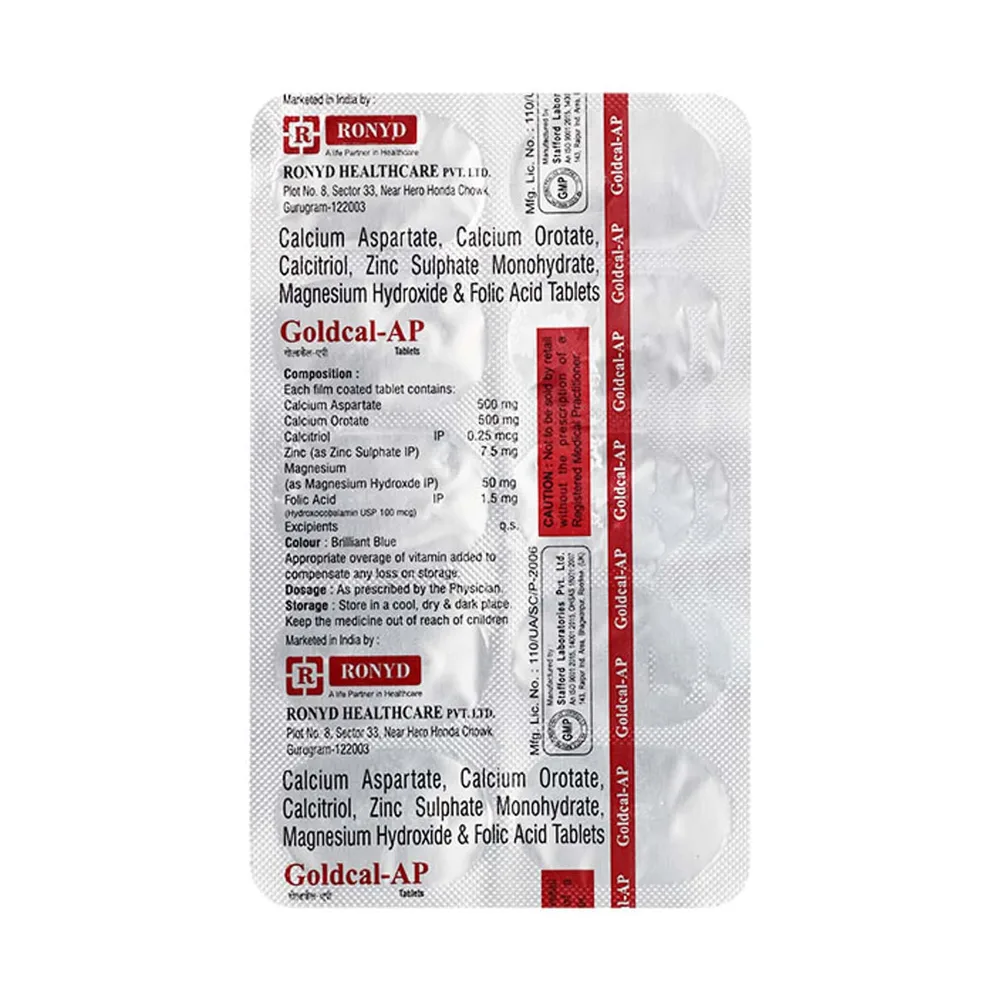 Goldcal Ap Strip Of 10 Tablets