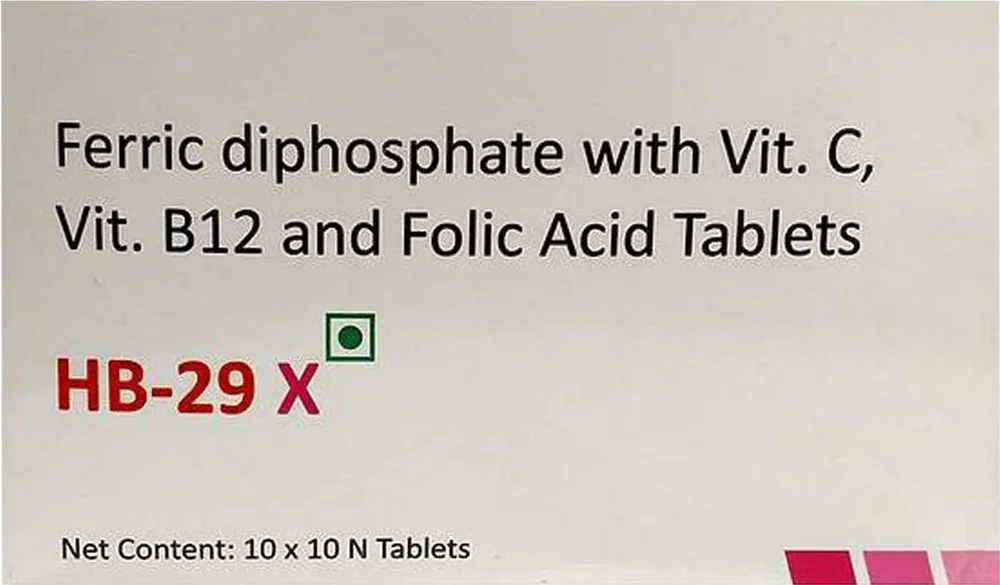 Hb 29 X Strip Of 10 Tablets