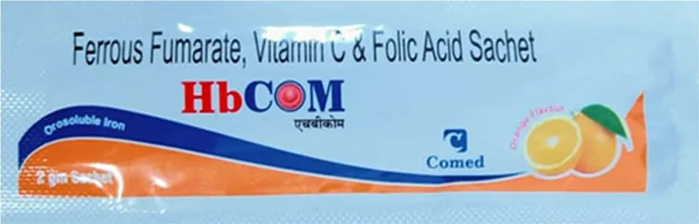 Hbcom Orange Flavour Sachet Of 2gm Powder