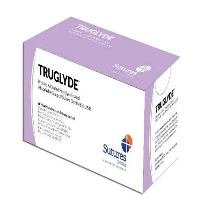 Healthium - Sutures India - SN2382A - Truglyde  2-0 SN 2382A - 12 Foils Box