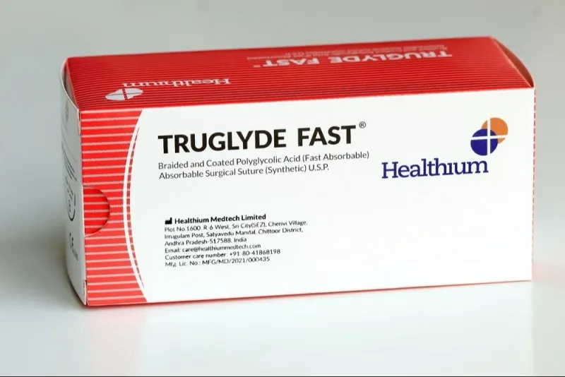 Healthium Truglyde FAST Suture 1-0 SN 2763A ECO - 12 Foils Box