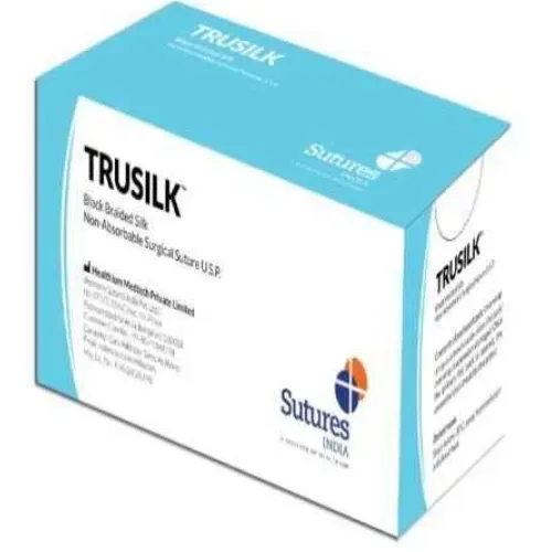 Healthium - Sutures India - SN5028A - Trusilk  SN 5028A - 12 Foils Box