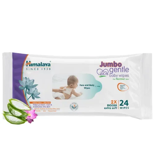 Himalaya Jumbo Gentle Baby Wipes - 24 Wipes