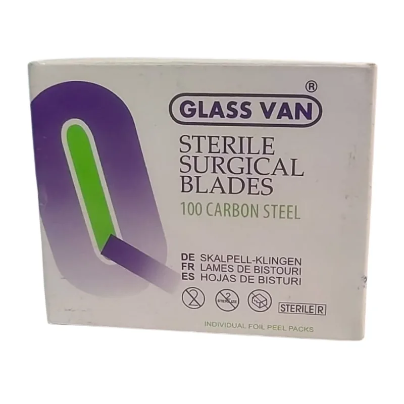 Glassvan Sterile Surgical Blades 11 No - 100 Blade Box