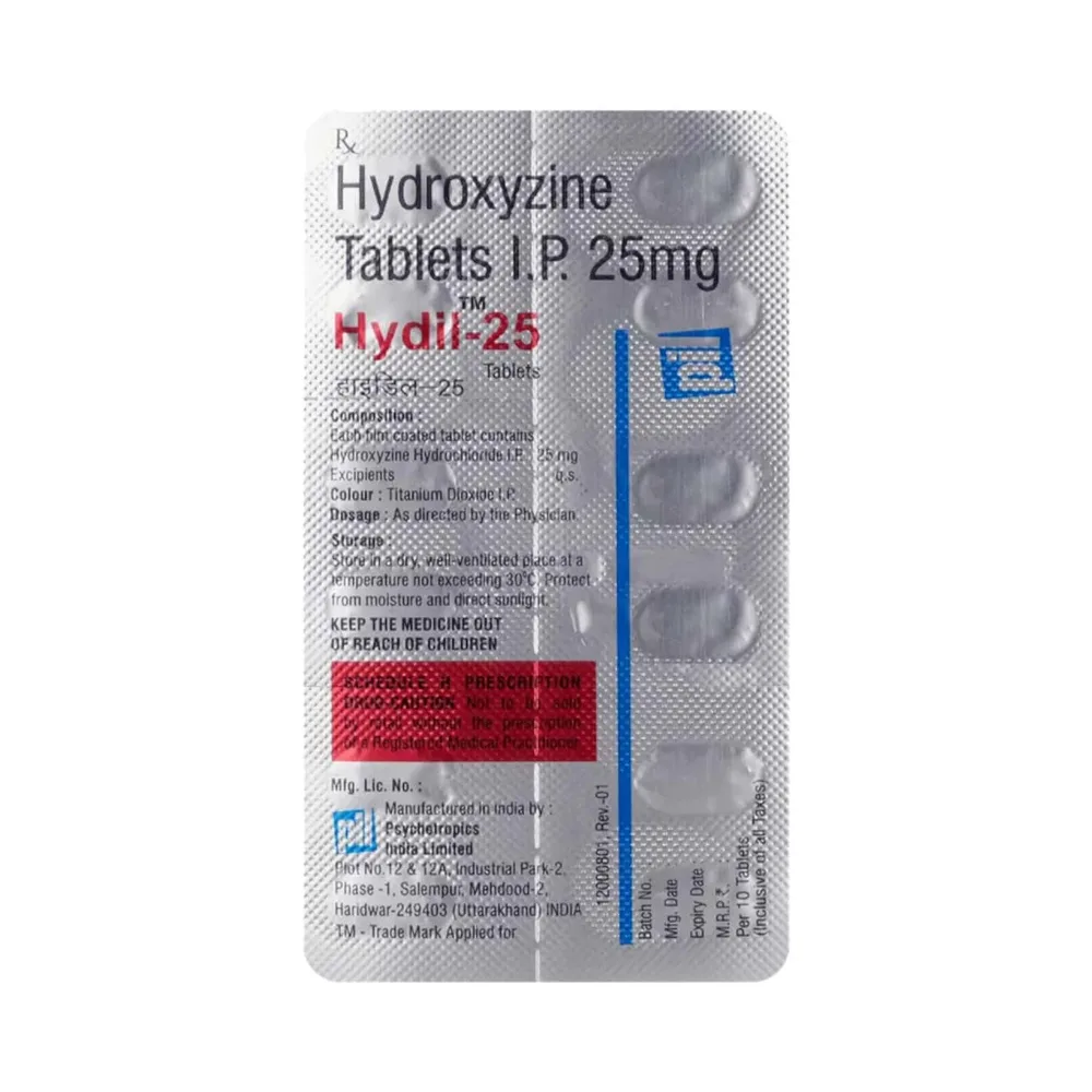 Hydil 25mg Strip Of 10 Tablets