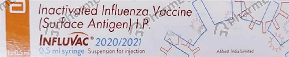 Influvac 2021 Pree Filled Syringe Of 0.5ml Suspension For Injection