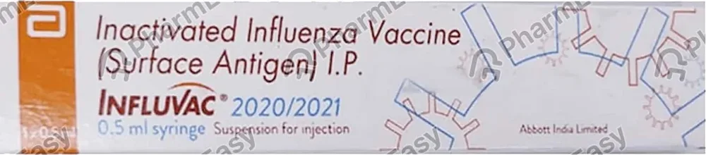 Influvac Tetra 2020/2021 Pre Filled Syringe Of 0.5ml Suspension For Vaccine