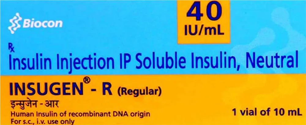 Insugen R 40iu Vial Of 10ml Injection