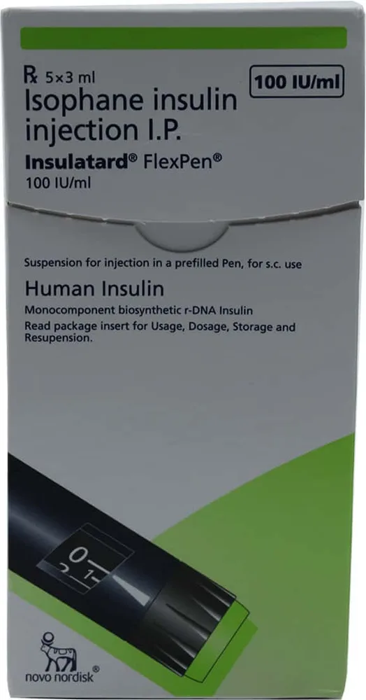 Insulatard Flexpen 100iu Pre Filled Pen Of 3ml Suspension For Injection