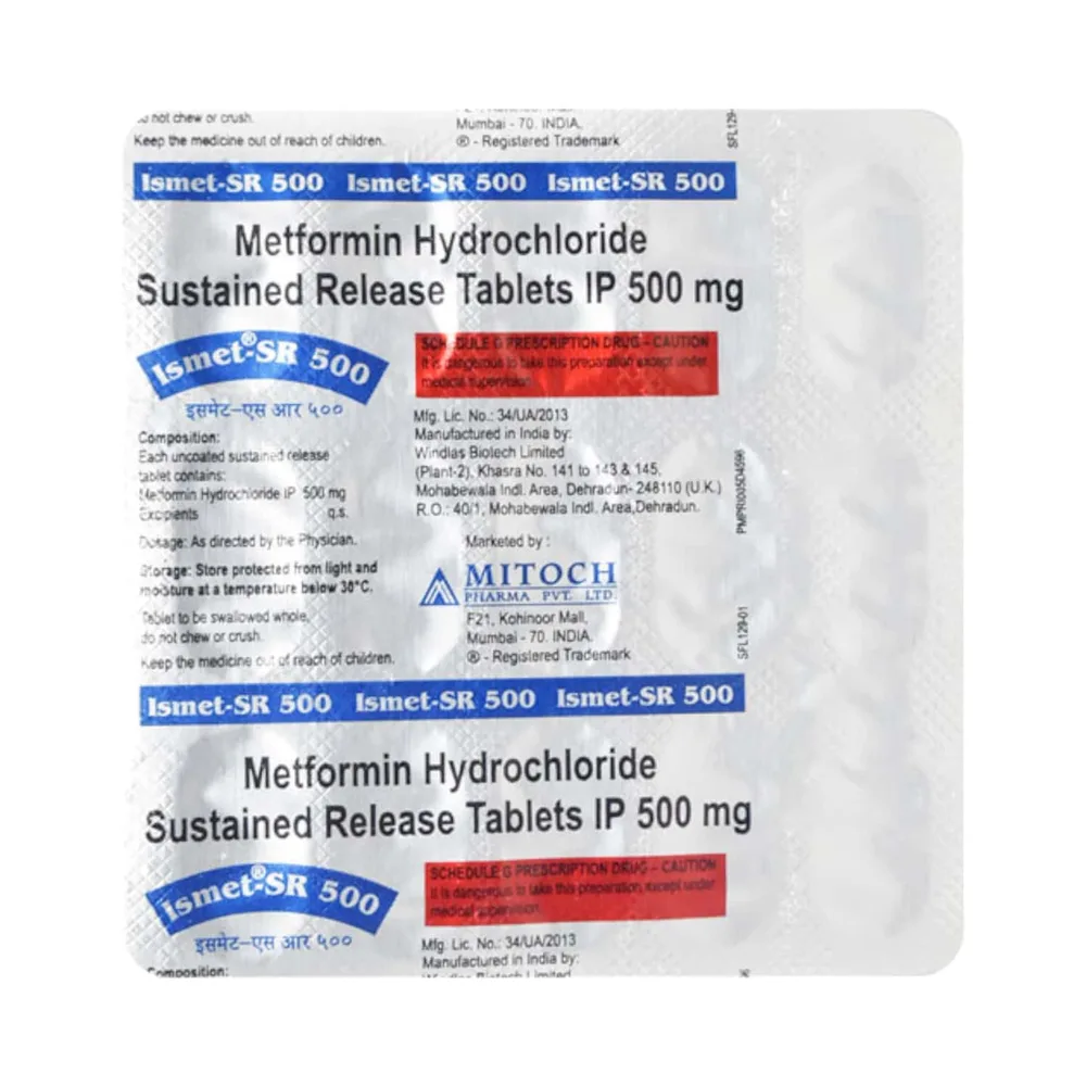 Ismet Sr 500mg Strip Of 15 Tablets