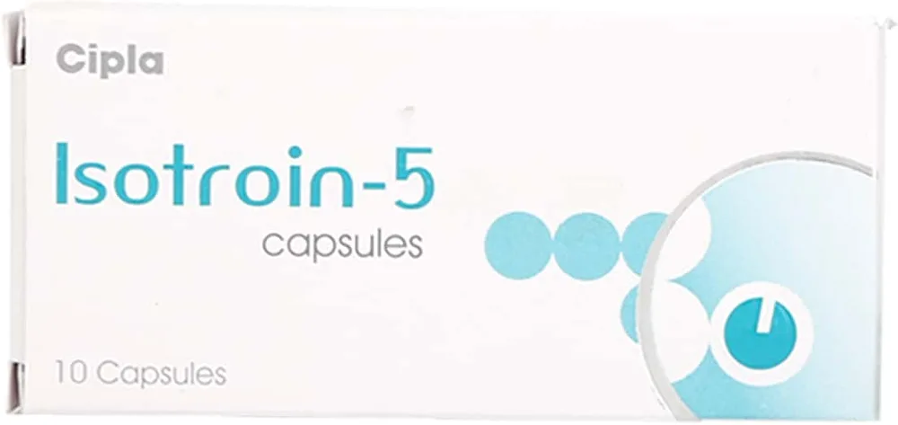 Isotroin 5mg Strip Of 10 Softgel Capsules