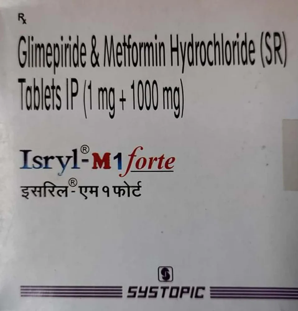 Isryl M 1 Forte Strip Of 15 Tablets