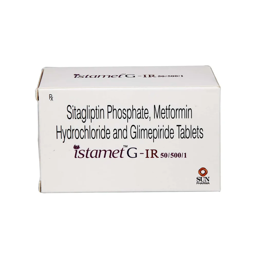 Istamet G Ir 50/500/1mg Strip Of 10 Tablets