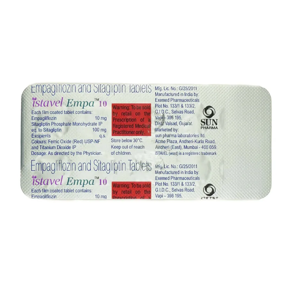 Istavel Empa 10mg Strip Of 10 Tablets