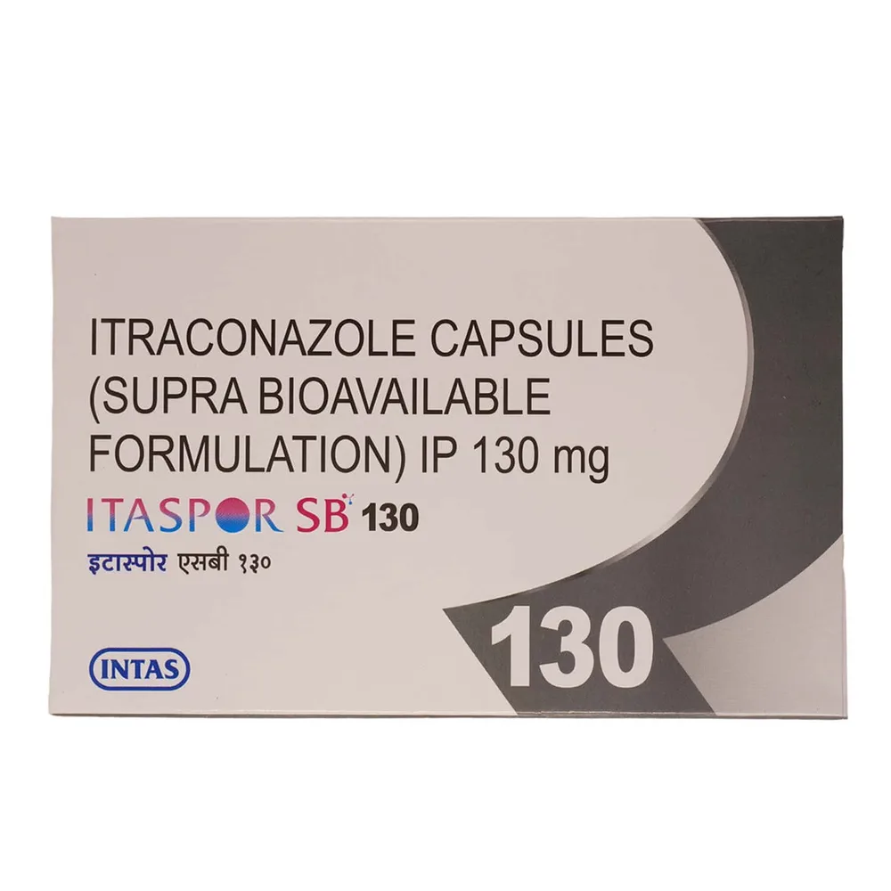 Itaspor Sb 130mg Strip Of 10 Capsules