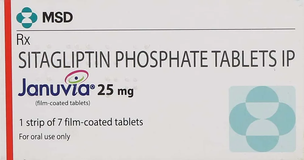 Januvia 25mg Strip Of 7 Tablets