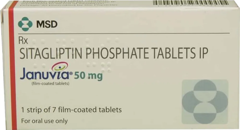 Januvia 50mg Strip Of 7 Tablets