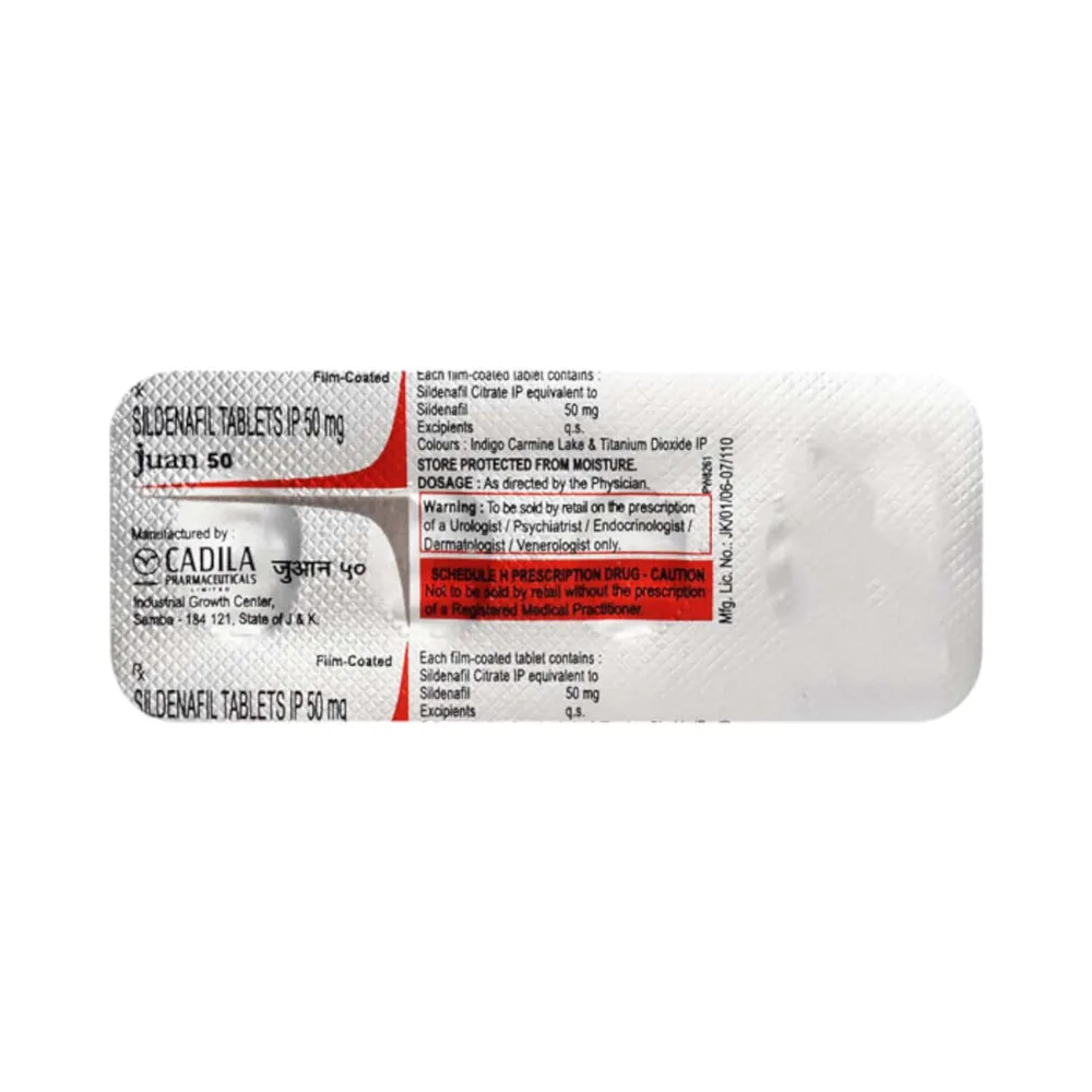 Juan 50mg Strip Of 4 Tablets