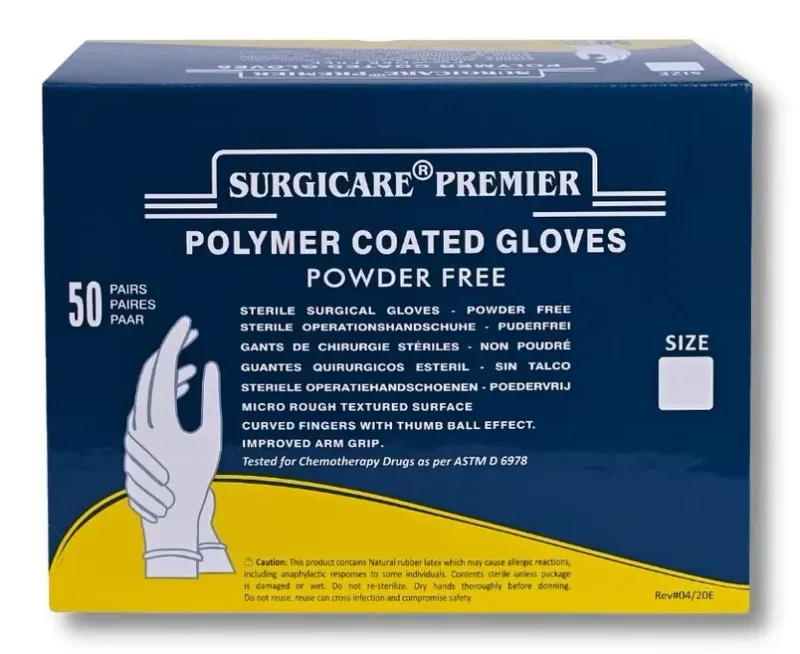 Surgicare Premier Polymer-Coated Powder-Free Surgical Gloves