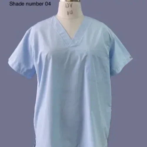 KCM Hospital Scrub Suit For Doctors - Unisex V-Neck (Ceil Blue) Ref- 04