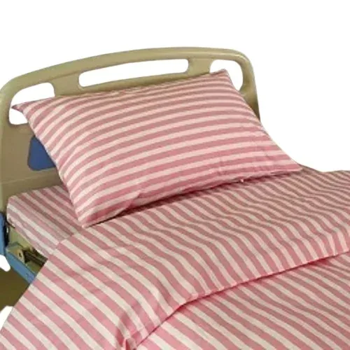 KCM Hospital Bed Sheet Pink Lining 150 x 240cm - 1 Unit