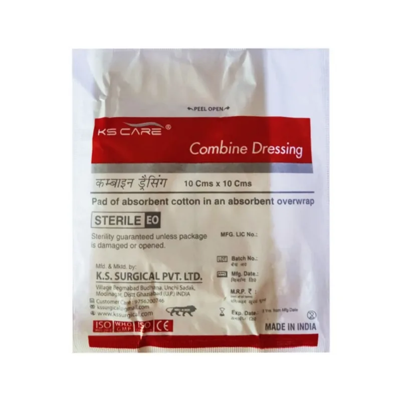 KS Care Sterile Combine Dressing 10cm x 10cm