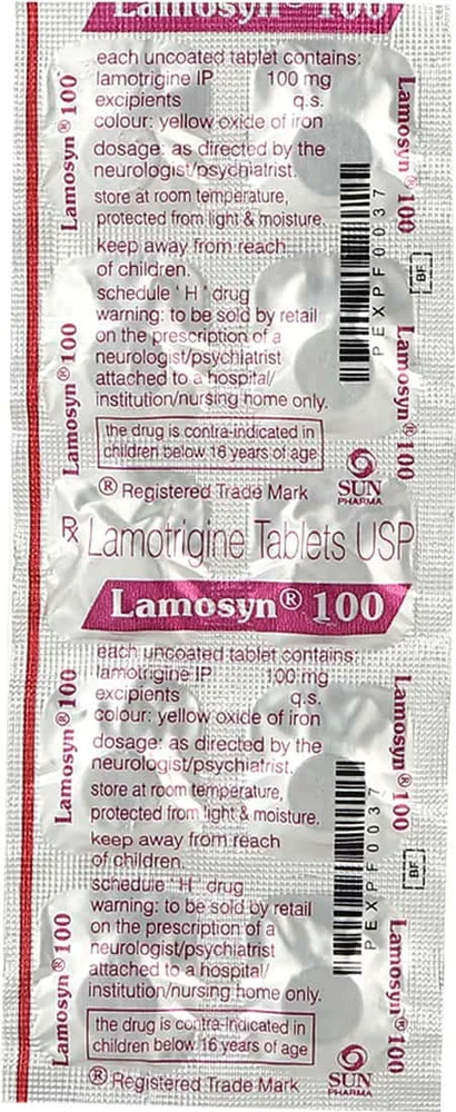 Lamosyn 100mg Strip Of 10 Tablets