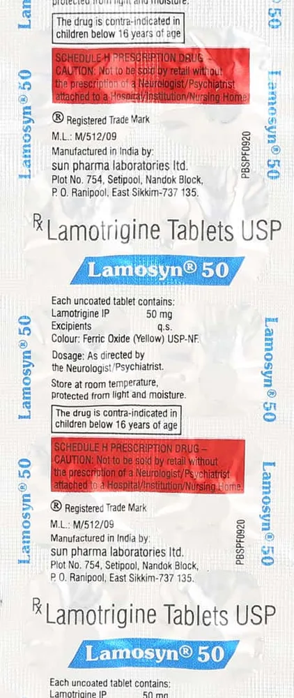 Lamosyn 50mg Strip Of 10 Tablets