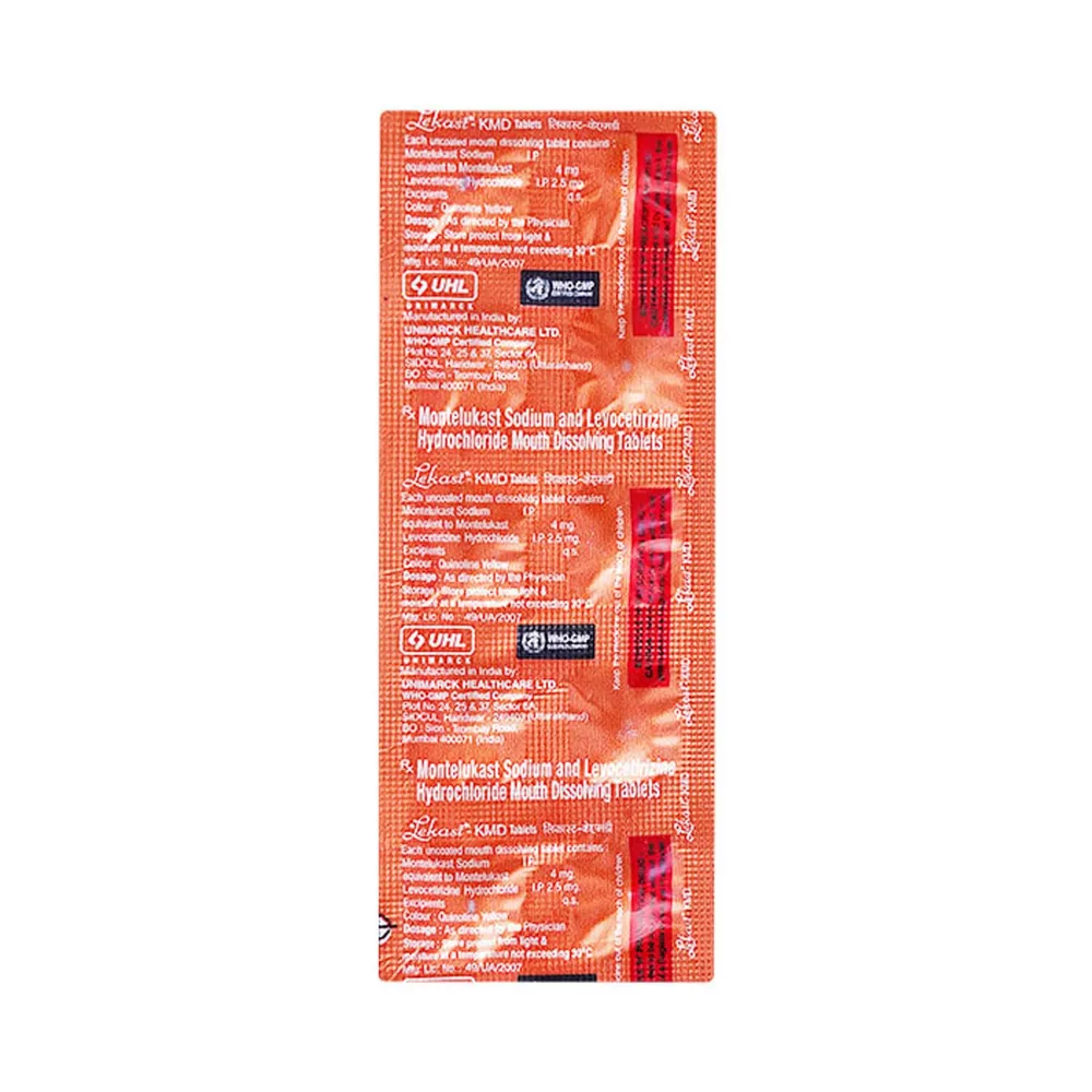 Lekast Kmd Strip Of 10 Tablets