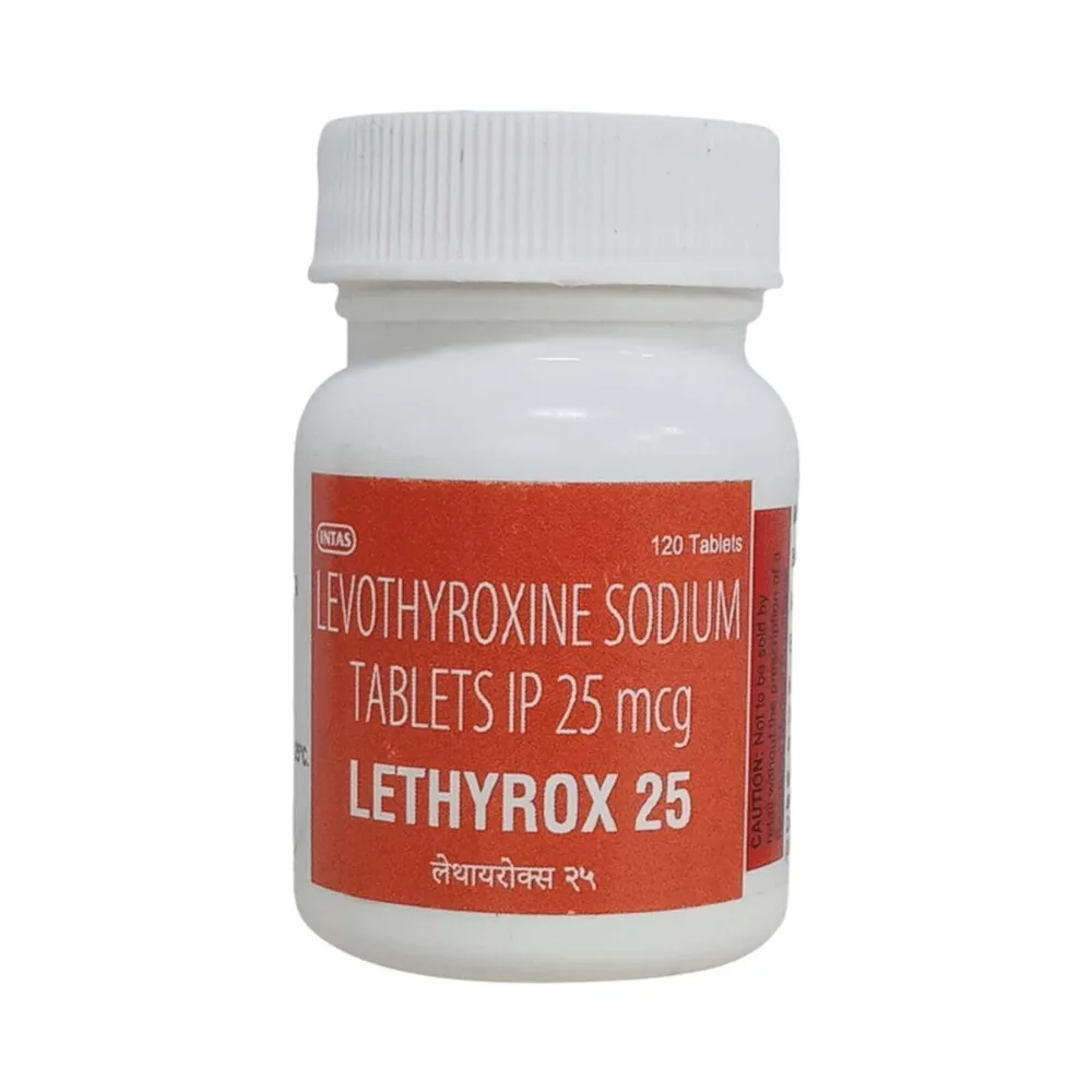 Lethyrox 25mcg Bottle Of 120 Tablets