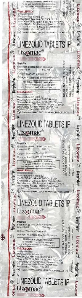 Lizomac 600mg Strip Of 10 Tablets