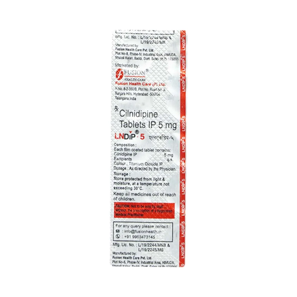 Lndip 5 Mg Strip Of 10 Tablets