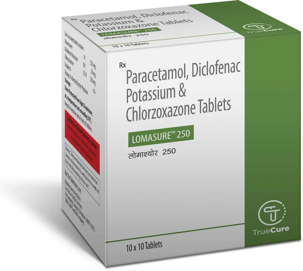 Lomasure 250mg Strip Of 10 Tablets