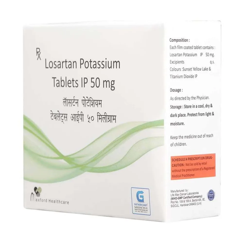 Losatan 50mg Strip Of 10 Tablets