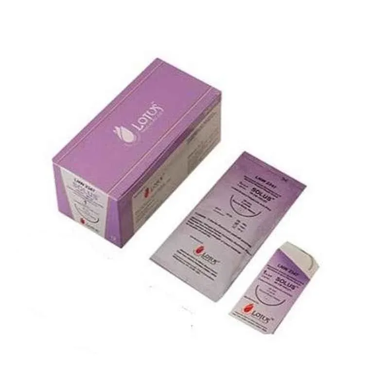Lotus - LNW2342 - SOLUS Suture -Vicryl Type- USP 0-70 cm-1/2 Circle Round Bodied 30 mm Needle - LNW2342 - 12 Pcs
