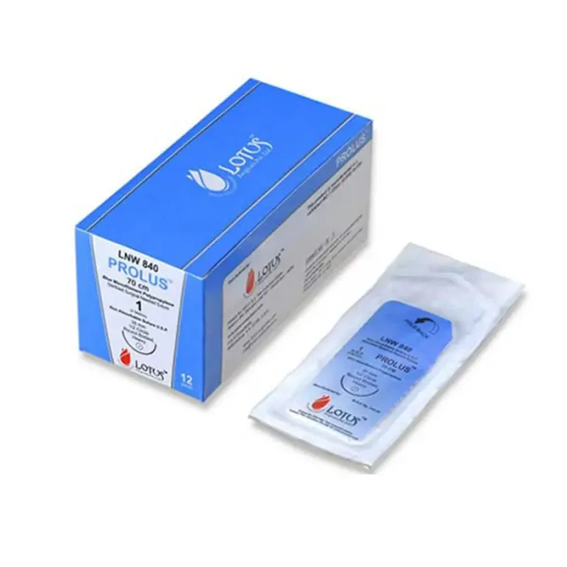 Lotus Prolus Suture -Prolene Type- USP 0-70 cm-1/2 Circle Taper Cut 25 mm Needle - LNW805 - 12 Pcs