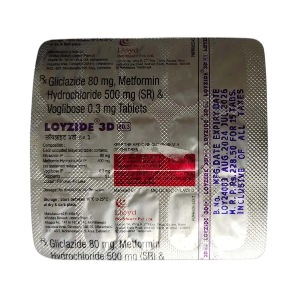 Loyzide 3d 80.3mg Strip Of 15 Tablets