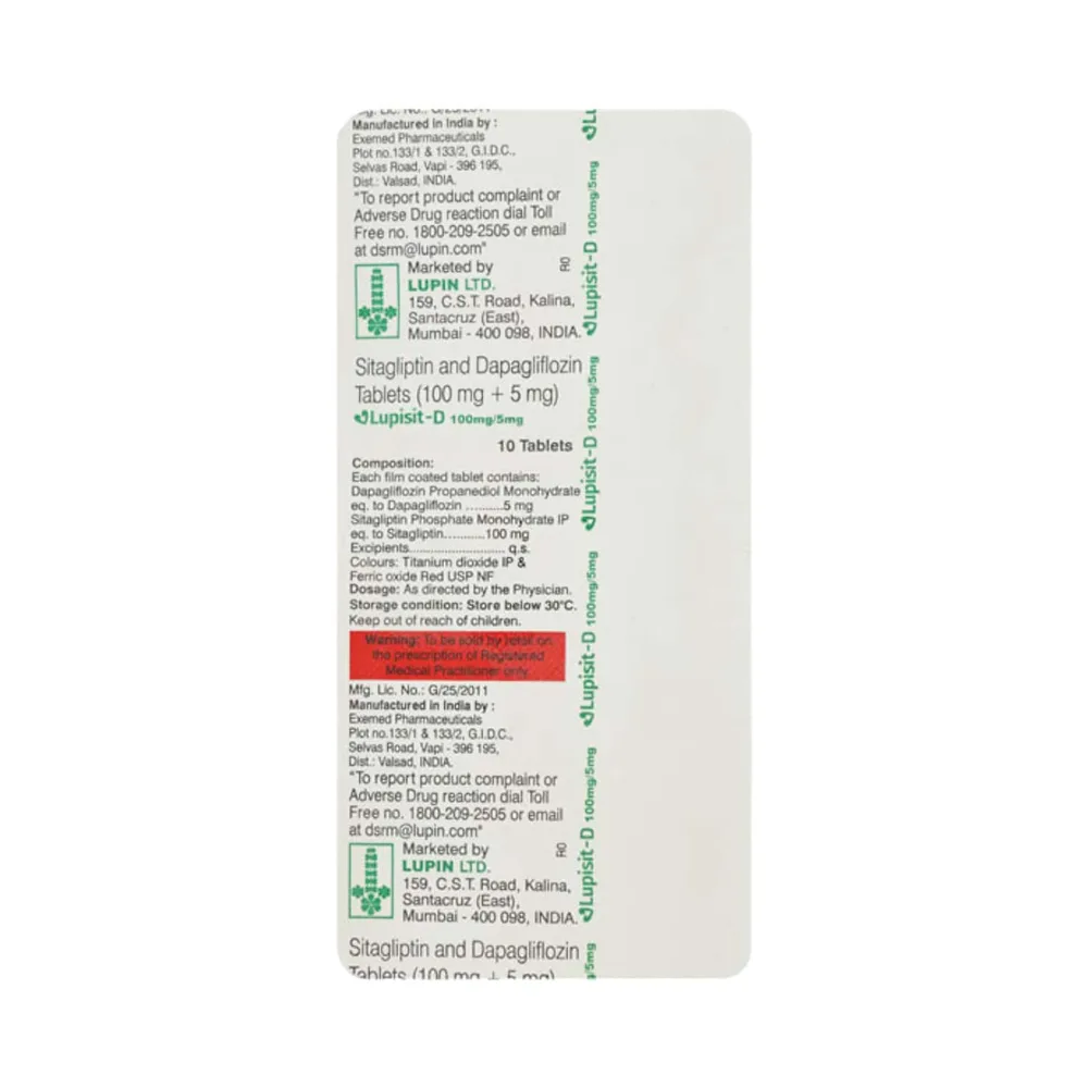 Lupisit D 100/5mg Strip Of 10 Tablets