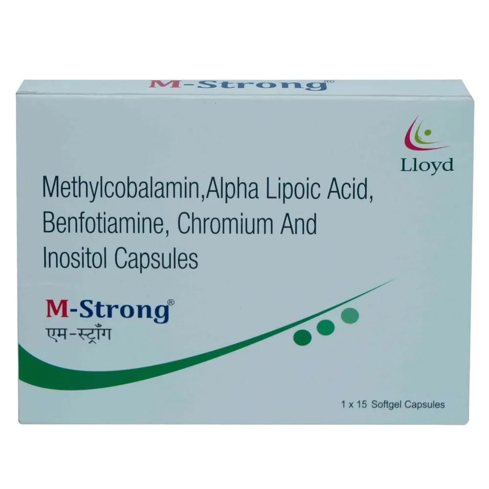 M Strong Strip Of 15 Softgel Capsules