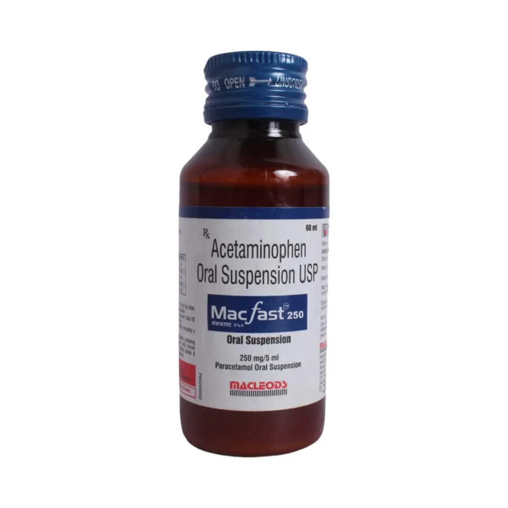 Macfast 250mg Bottle Of 60ml Suspension