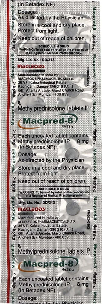 Macpred 8mg Strip Of 10 Tablets