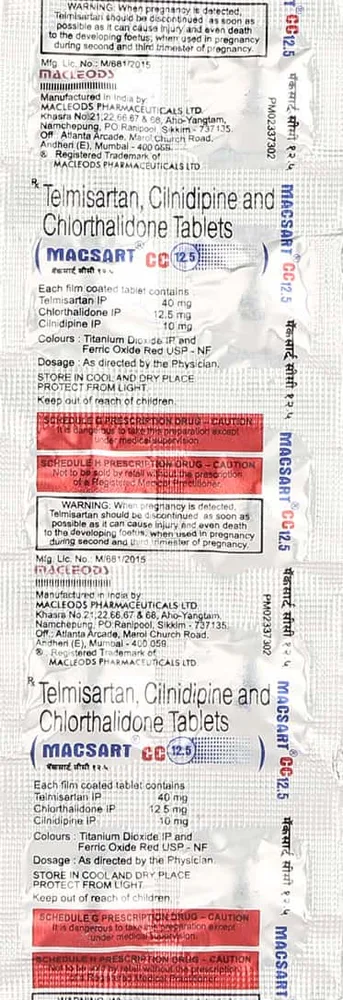 Macsart Cc 12.5mg Strip Of 10 Tablets