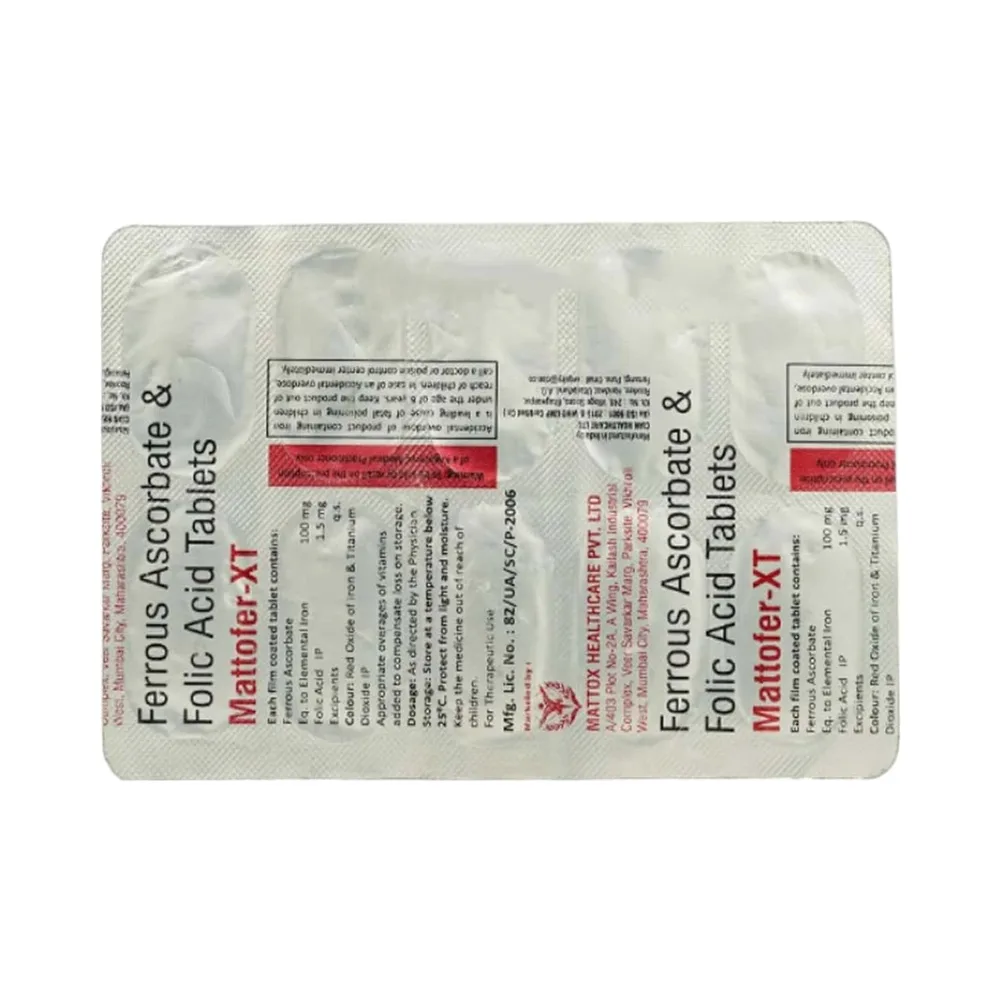 Mattofer Xt Strip Of 10 Tablets