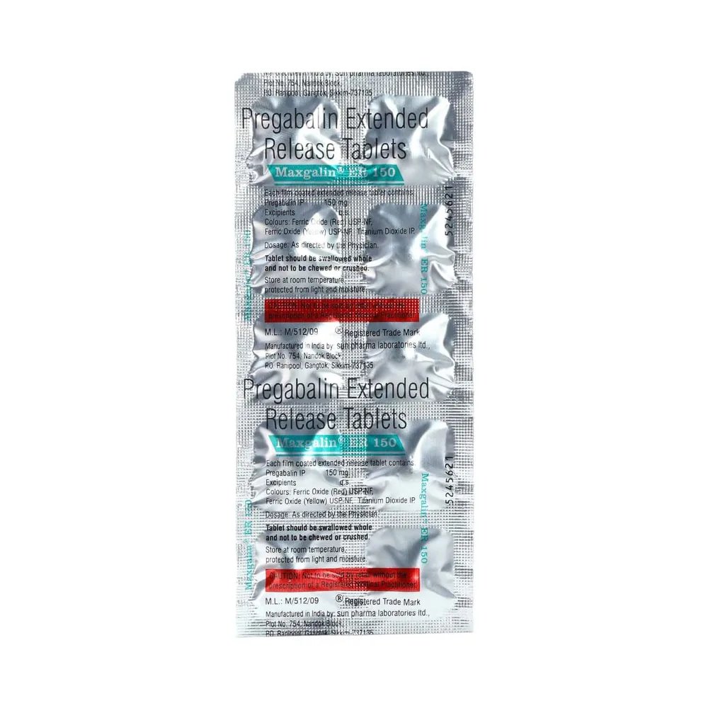 Maxgalin Er 150mg Strip Of 10 Tablets