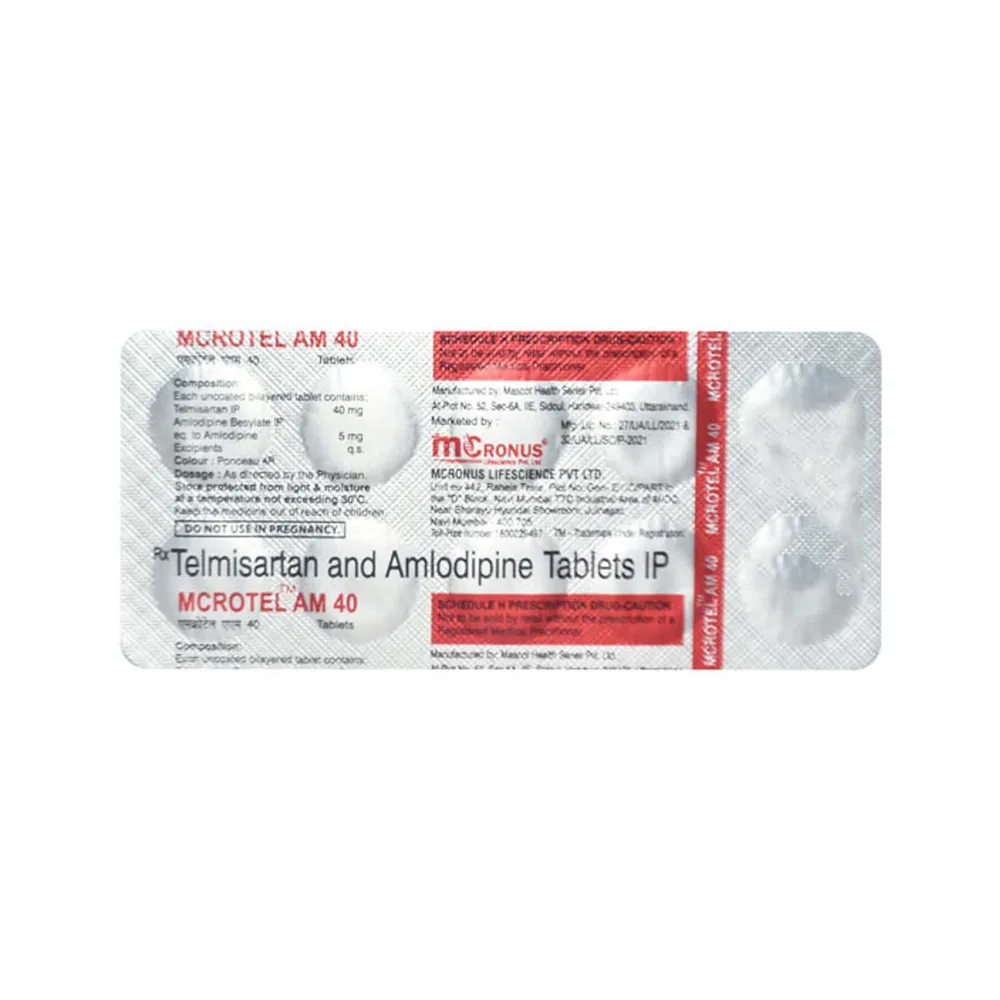 Mcrotel Am 40/5mg Strip Of 10 Tablets