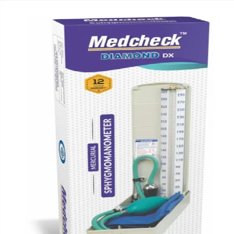 Medcheck Diamond Mercurial Sphygmomanometer, Adult Cuff