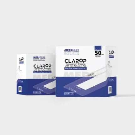 Medicare Clarop Transparent Dressing With Non Adherent Pad (7cm X 5cm)