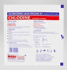 Medicare Chlodine Gauze Dressing 10cm×10cm, 10 Pouches